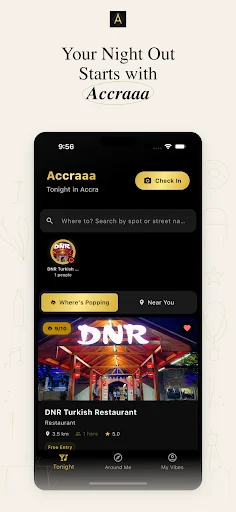ดาวน์โหลด Accraaa ล่าสุด – แผนที่สถานบันเทิงและร้านอาหารในกานาฟรี - Screenshot 1