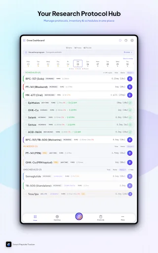 ดาวน์โหลด Smart Peptide Tracker ล่าสุด – จัดการบันทึกเปปไทด์มืออาชีพฟรี - Screenshot 16
