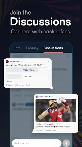 ดาวน์โหลด CREX – Just Cricket ล่าสุด – อัปเดตผลคะแนนคริกเก็ตสดฟรี - Screenshot 4