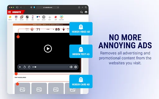 ดาวน์โหลด Ghostery AdBlocker ฟรี – บล็อกโฆษณาและปกป้องความเป็นส่วนตัวของคุณ - Screenshot 2