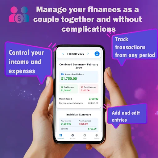 ดาวน์โหลด Couple Finance ล่าสุด – จัดการค่าใช้จ่ายคู่รักฟรี - Screenshot 2