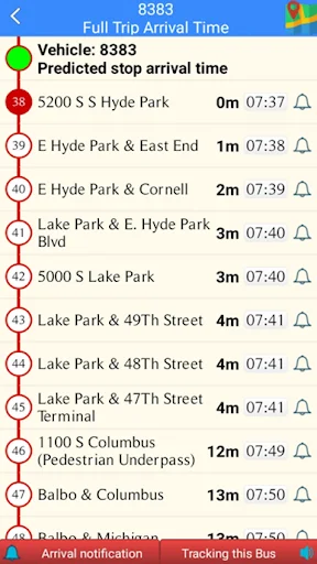 ดาวน์โหลด Chicago Bus Tracker (CTA) ล่าสุด – ติดตามรถบัสและรถไฟชิคาโกฟรี - Screenshot 7