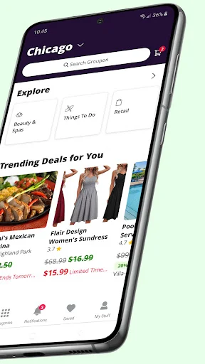 ดาวน์โหลด Groupon แอปดีลส่วนลดสุดคุ้ม – ช้อปประหยัดสูงสุด 70% ฟรี - Screenshot 2