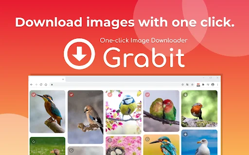 ดาวน์โหลด One-click image downloader – Grabit ล่าสุด – บันทึกภาพต้นฉบับฟรี - Screenshot 1
