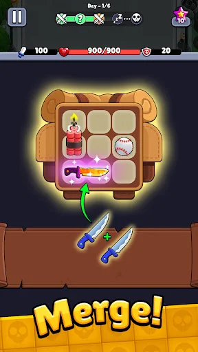 ดาวน์โหลด Bagbound Hero – เกม RPG จัดกระเป๋า ผจญภัยเอาตัวรอดจากซอมบี้ - Screenshot 2