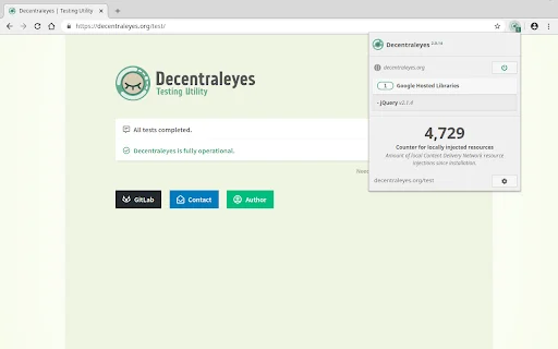 ดาวน์โหลด Decentraleyes ล่าสุด – ปกป้องความเป็นส่วนตัวของคุณจาก CDN ฟรี - Screenshot 3