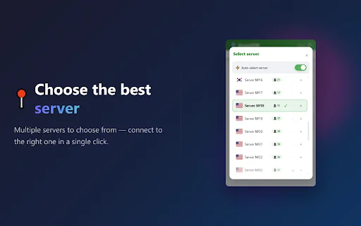 AnonVPN ส่วนขยาย Chrome ฟรี – ท่องเว็บปลอดภัย รวดเร็ว ไม่จำกัด - Screenshot 3