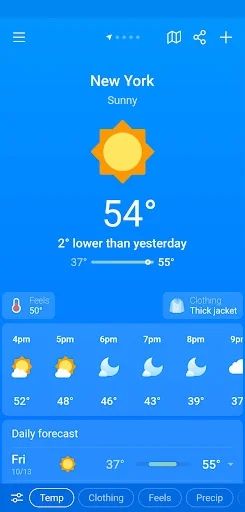 ดาวน์โหลด Weather & Clima ล่าสุด – พยากรณ์อากาศแม่นยำ ใช้งานง่ายฟรี - Screenshot 9