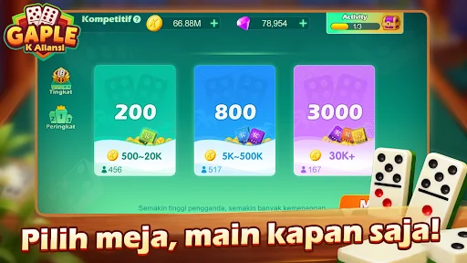 ดาวน์โหลด K Aliansi Gaple–Domino Online ล่าสุด – เกมไพ่ยอดนิยม เล่นฟรี - Screenshot 1