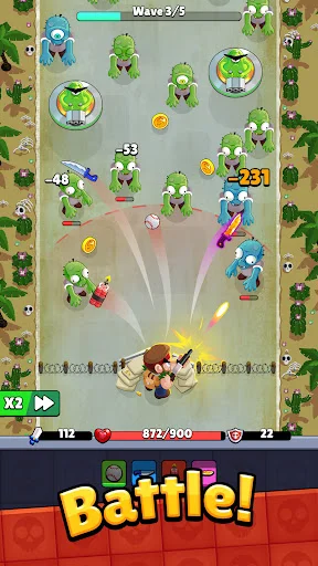 ดาวน์โหลด Bagbound Hero – เกม RPG จัดกระเป๋า ผจญภัยเอาตัวรอดจากซอมบี้ - Screenshot 3