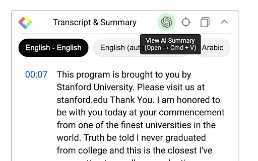 YouTube Summary with ChatGPT & Claude – สรุปวิดีโอและบทความได้ทันที - Screenshot 1