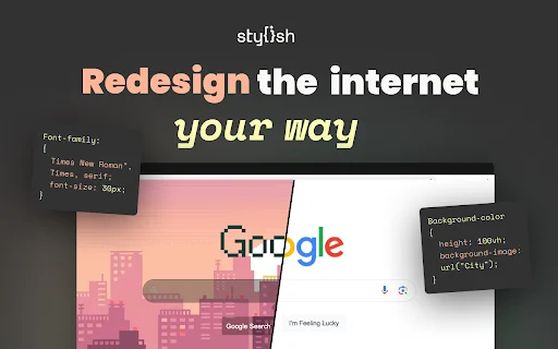 ดาวน์โหลด Stylish ปรับแต่งธีมเว็บไซต์ให้สวยงามได้ฟรีล่าสุด - Screenshot 1
