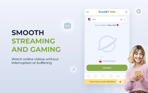 ดาวน์โหลด Planet VPN สำหรับ Chrome – VPN ฟรี เร็ว ปลอดภัย ไม่จำกัด - Screenshot 2