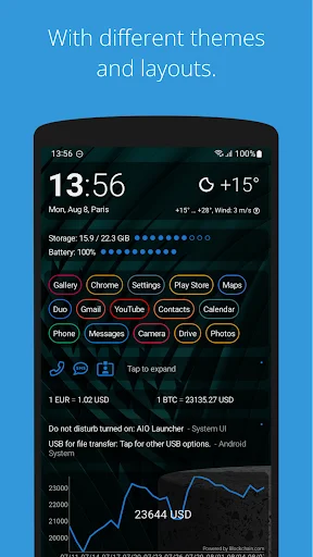 ดาวน์โหลด AIO Launcher ล่าสุด – ปรับแต่งหน้าจอได้ดั่งใจ ใช้งานง่ายและรวดเร็ว - Screenshot 2