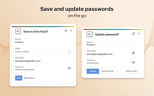 ดาวน์โหลด Zoho Vault – จัดการรหัสผ่านฟรี ปลอดภัย ใช้งานง่ายที่สุด - Screenshot 5