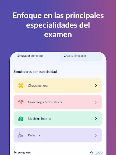 ดาวน์โหลด Gliamediq: Simulador ENARM ล่าสุด – ตัวช่วยสอบแพทย์ฟรี - Screenshot 21
