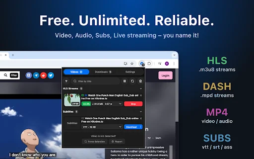 MAX Video Downloader – ดาวน์โหลดวิดีโอ HLS, DASH, MP4 ฟรี ง่ายและเร็วที่สุด - Screenshot 1