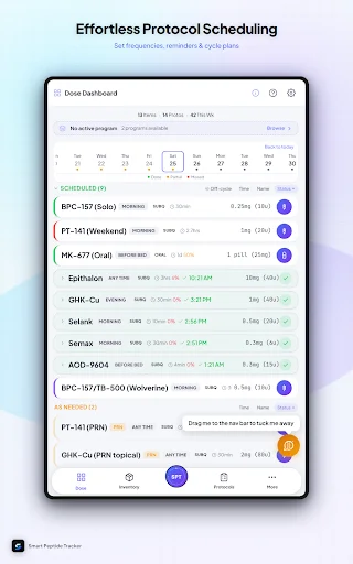 ดาวน์โหลด Smart Peptide Tracker ล่าสุด – จัดการบันทึกเปปไทด์มืออาชีพฟรี - Screenshot 12