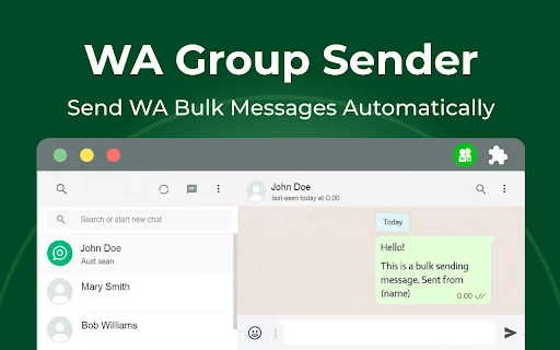 ดาวน์โหลด WAWebSender ล่าสุด – ส่งข้อความ WhatsApp จำนวนมากฟรี - Screenshot 1