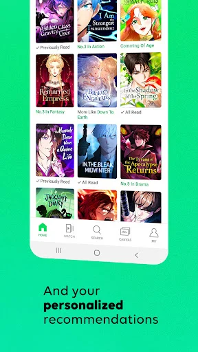 ดาวน์โหลด WEBTOON แอปอ่านการ์ตูนฟรี – คลังมังงะและมันฮวาที่ใหญ่ที่สุด - Screenshot 6