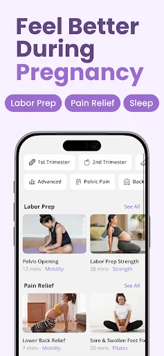 ดาวน์โหลด FitMama: ออกกำลังกายสำหรับคุณแม่ตั้งครรภ์และหลังคลอด ฟรี - Screenshot 3
