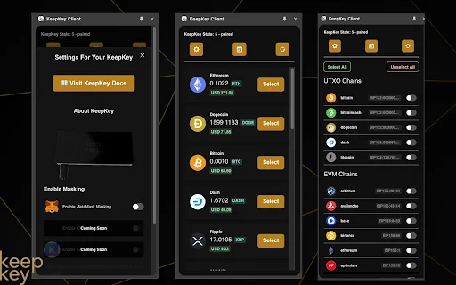 ดาวน์โหลด KeepKey Client ล่าสุด – จัดการสินทรัพย์ดิจิทัลของคุณอย่างปลอดภัย - Screenshot 1