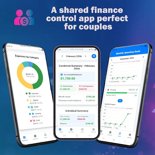 ดาวน์โหลด Couple Finance ล่าสุด – จัดการค่าใช้จ่ายคู่รักฟรี - Screenshot 1