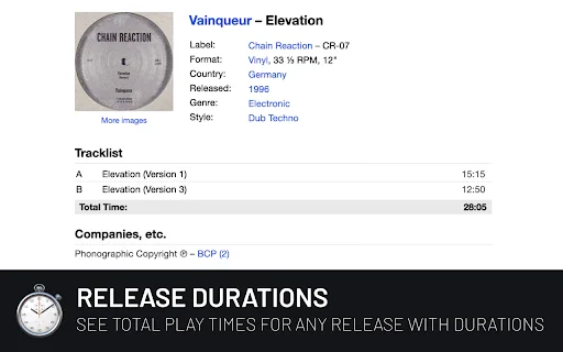 ดาวน์โหลด Discogs Enhancer: เครื่องมือจัดการแผ่นเสียงครบวงจร พร้อมโหมดมืด - Screenshot 5