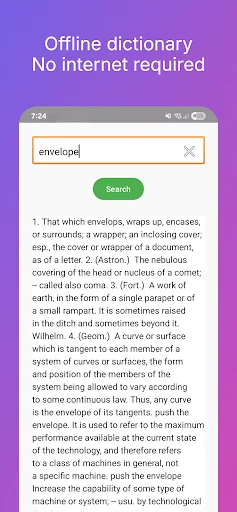 ดาวน์โหลด Offline Dictionary – English ล่าสุด – พจนานุกรมออฟไลน์ฟรี - Screenshot 3