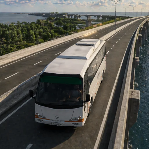 ดาวน์โหลด Bus Driving Around Java Island ล่าสุด – เกมจำลองการขับรถบัสฟรี