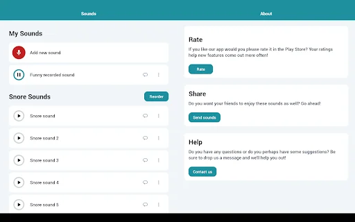 ดาวน์โหลด Snore Sounds ล่าสุด – เสียงกรนช่วยกล่อมคุณนอนหลับฟรี - Screenshot 11