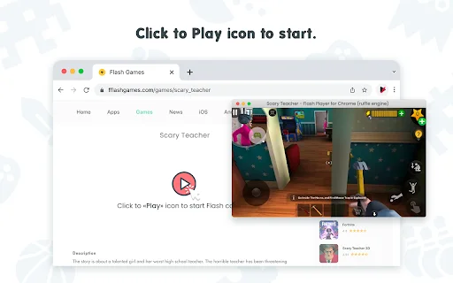 Flash Player – เล่นเกม Flash บน Chrome ได้ง่ายๆ ฟรี! - Screenshot 3
