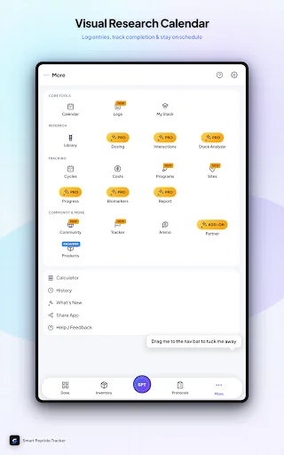 ดาวน์โหลด Smart Peptide Tracker ล่าสุด – จัดการบันทึกเปปไทด์มืออาชีพฟรี - Screenshot 13