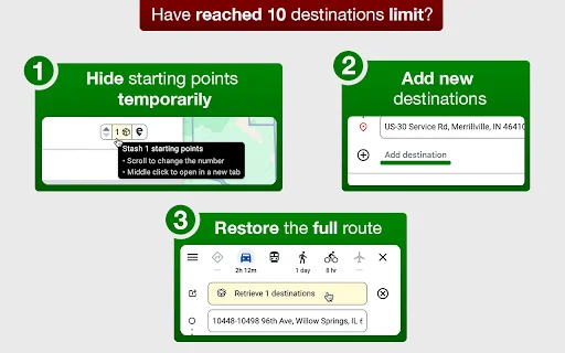 ดาวน์โหลด Google Maps Extended Routes – วางแผนเส้นทางและจุดแวะพักได้ไม่จำกัด - Screenshot 3