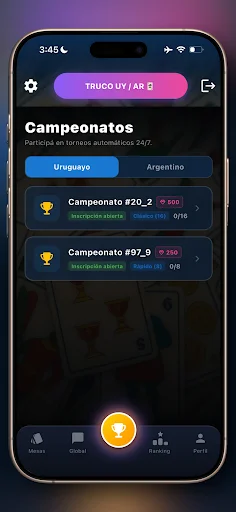 ดาวน์โหลด Truco Argentino y Uruguayo ล่าสุด – เกมไพ่สนุกพร้อมแชทเสียง - Screenshot 4