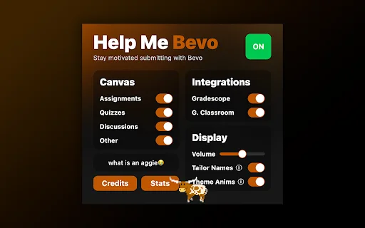 ดาวน์โหลด Help Me Bevo – ส่วนขยายเพิ่มแรงจูงใจในการส่งงานฟรี - Screenshot 2