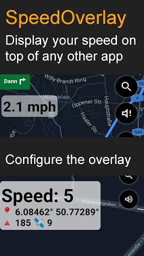 ดาวน์โหลด Speed Overlay ล่าสุด – มาตรวัดความเร็วบนหน้าจอ ฟรี - Screenshot 1