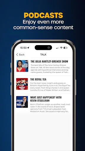 ดาวน์โหลด Talk – The Home of Common Sense ล่าสุด – ฟังข่าวสารและรายการวิทยุฟรี - Screenshot 3