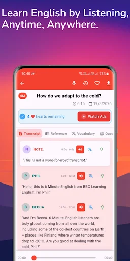 ดาวน์โหลด Learning English – 6 minutes ล่าสุด – ฝึกพูดและฟังภาษาอังกฤษฟรี - Screenshot 13