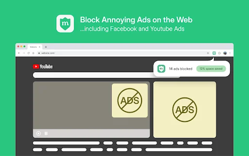 ดาวน์โหลด Minty Adblocker ล่าสุด – บล็อกโฆษณา YouTube และเว็บไซต์ฟรี - Screenshot 1