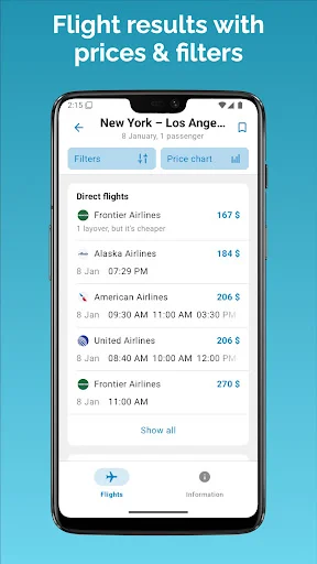 ดาวน์โหลด AvioScout – ค้นหาตั๋วเครื่องบินราคาถูก จองที่พักและรถเช่าล่าสุด - Screenshot 4