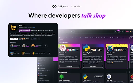 ดาวน์โหลด daily.dev ล่าสุด – อัปเดตข่าวสารไอทีและฟีดนักพัฒนาฟรี - Screenshot 4