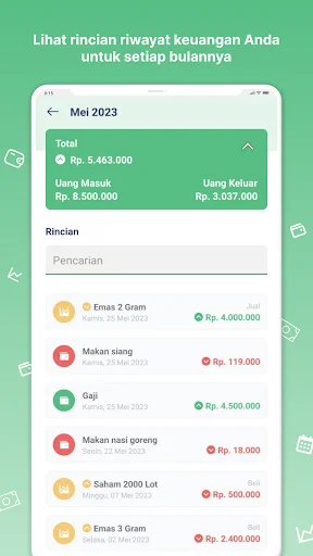 ดาวน์โหลดแอป Pitih ล่าสุด – บันทึกรายรับรายจ่าย ออฟไลน์ ฟรี - Screenshot 4