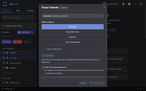 ดาวน์โหลด Discrub ล่าสุด – เครื่องมือจัดการข้อความ Discord ฟรี - Screenshot 4