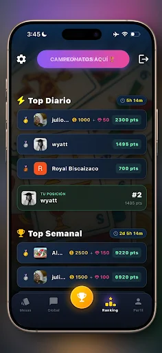 ดาวน์โหลด Truco Argentino y Uruguayo ล่าสุด – เกมไพ่สนุกพร้อมแชทเสียง - Screenshot 7