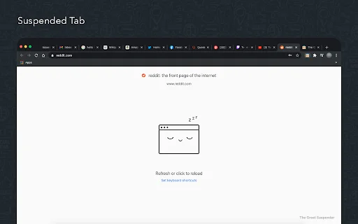 ดาวน์โหลด The Great Suspender Reloaded – ตัวช่วยประหยัด RAM และเร่งความเร็ว Chrome - Screenshot 2