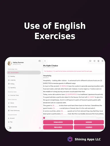 ดาวน์โหลด Cambridge English B2 (FCE) ล่าสุด – เตรียมสอบภาษาอังกฤษฟรี - Screenshot 15