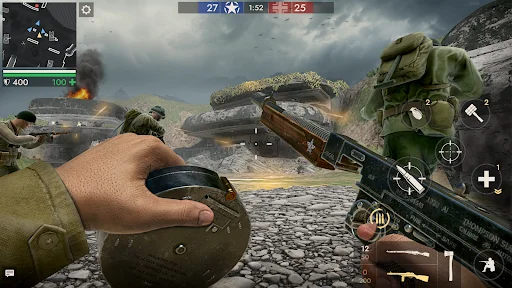 World War Heroes: เกมยิง WW2 สุดมันส์ ดาวน์โหลดฟรีบนมือถือ - Screenshot 1