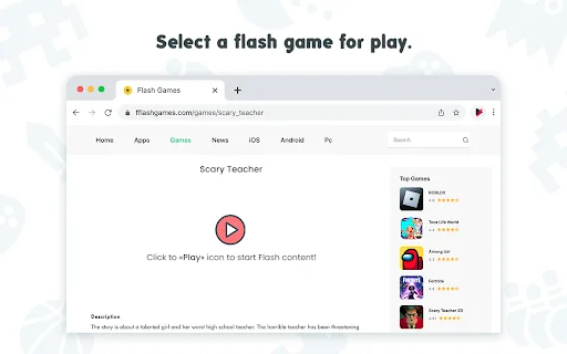 Flash Player – เล่นเกม Flash บน Chrome ได้ง่ายๆ ฟรี! - Screenshot 2
