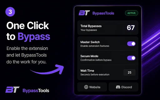 ดาวน์โหลด Bypass Tools Helper ล่าสุด – ข้ามลิงก์รวดเร็วทันใจ - Screenshot 3
